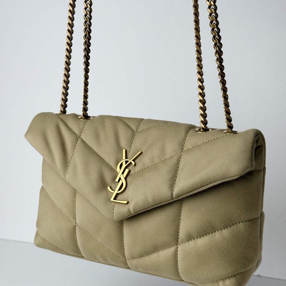 SAINT LAURENT  Puffer Toy Shoulder Bag Beige